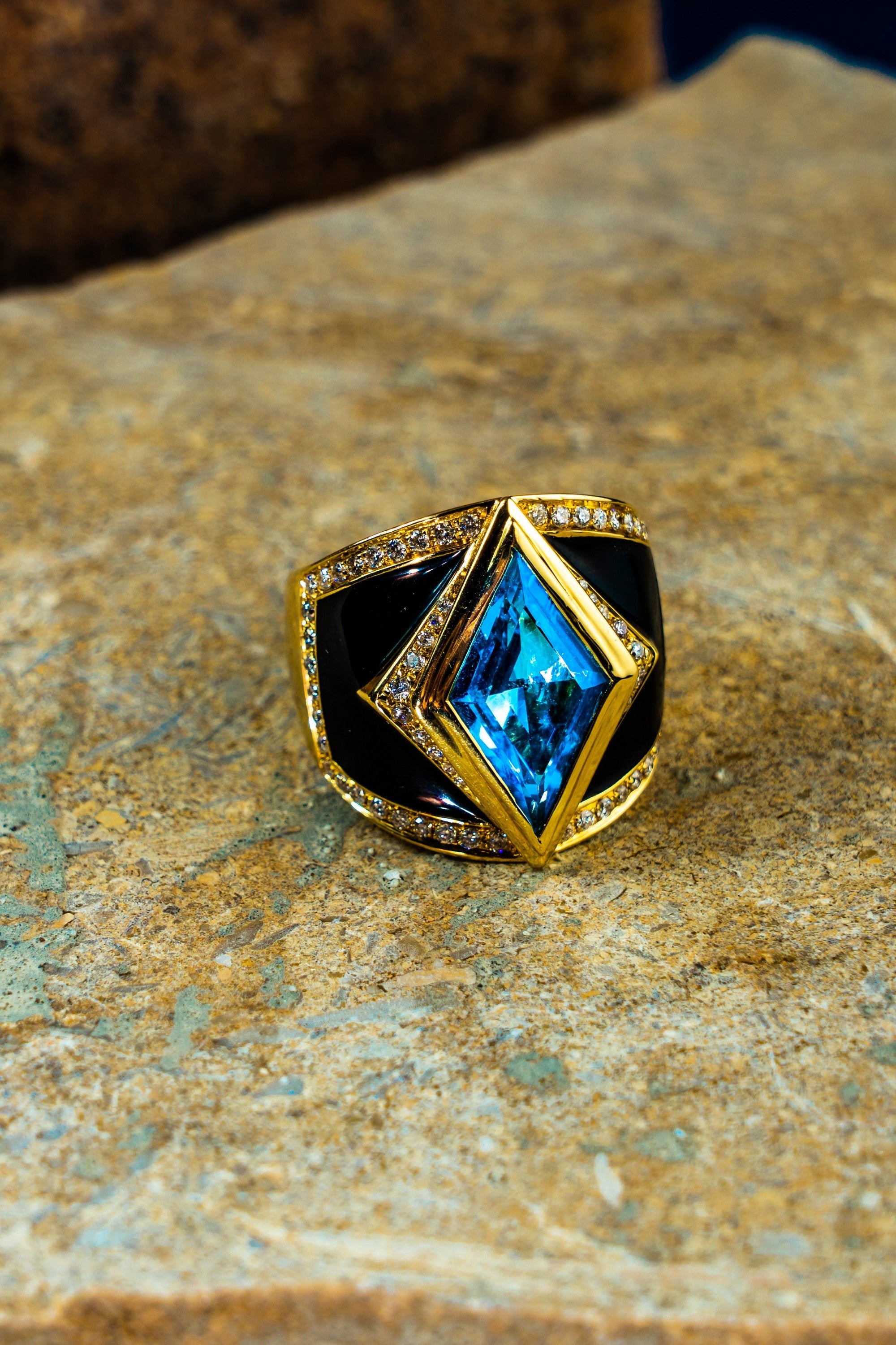 Art Deco sapphire ring