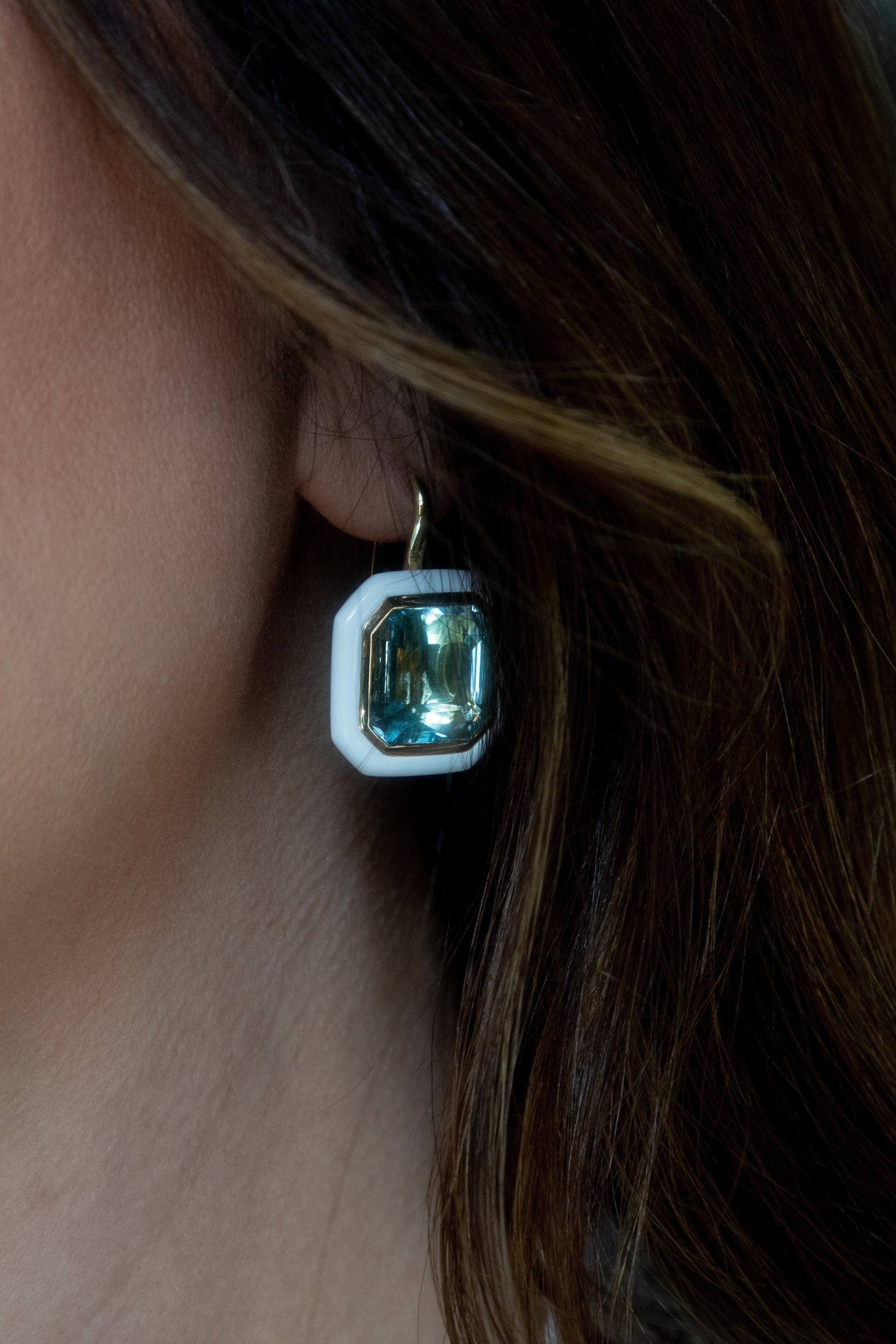 Pearl luxury dangle earrings