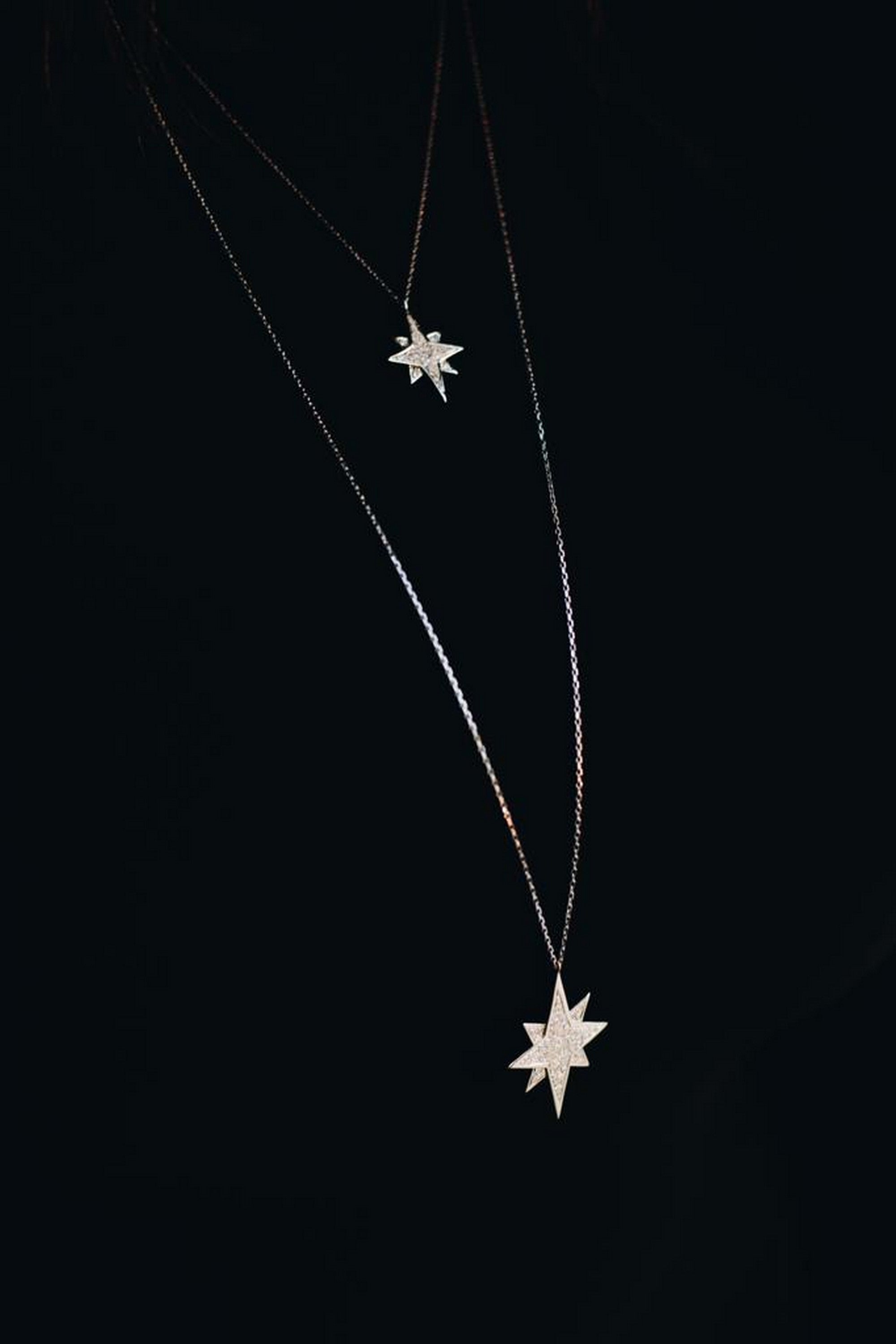 Stars Pendent - Raw Gold