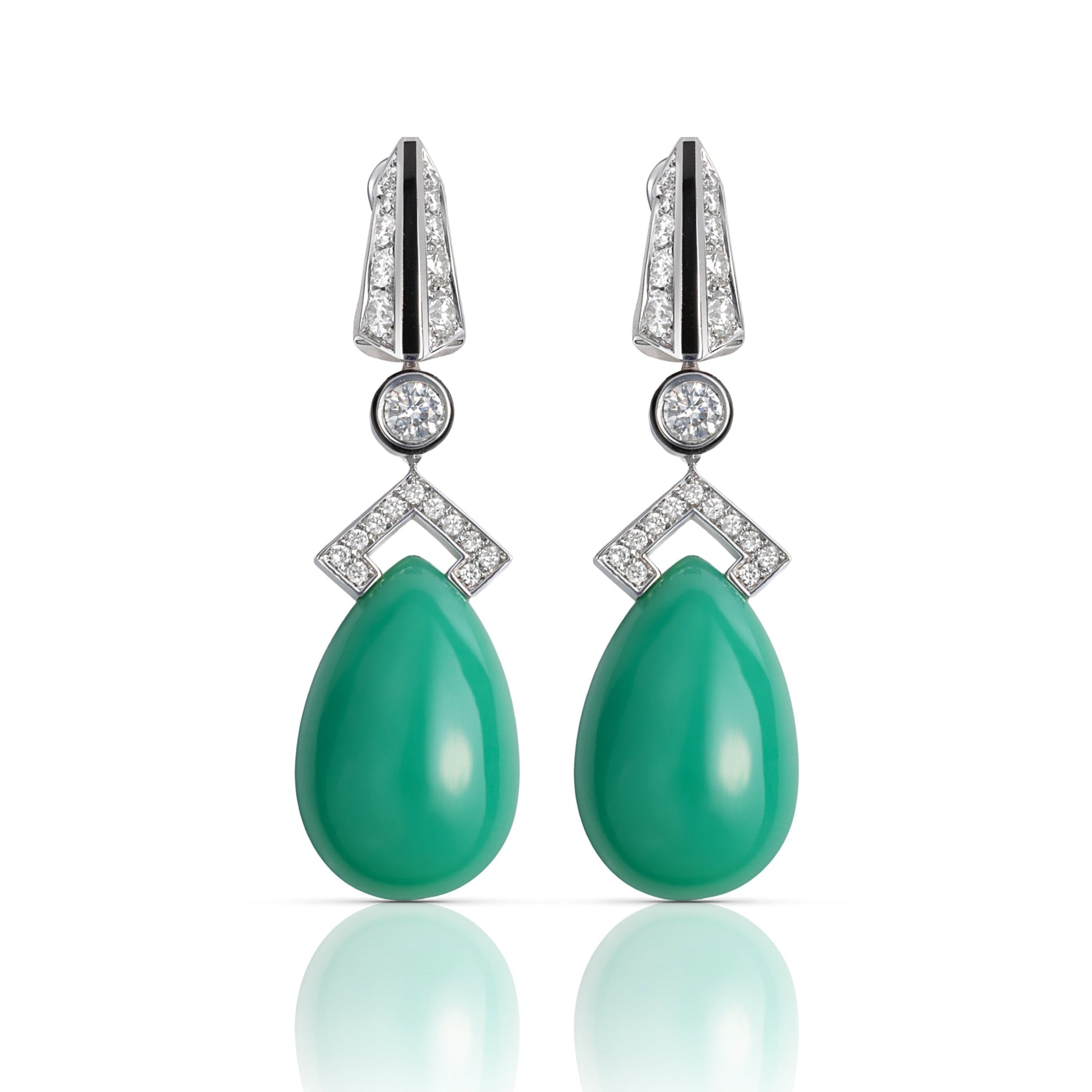 Elegant gold statement earrings