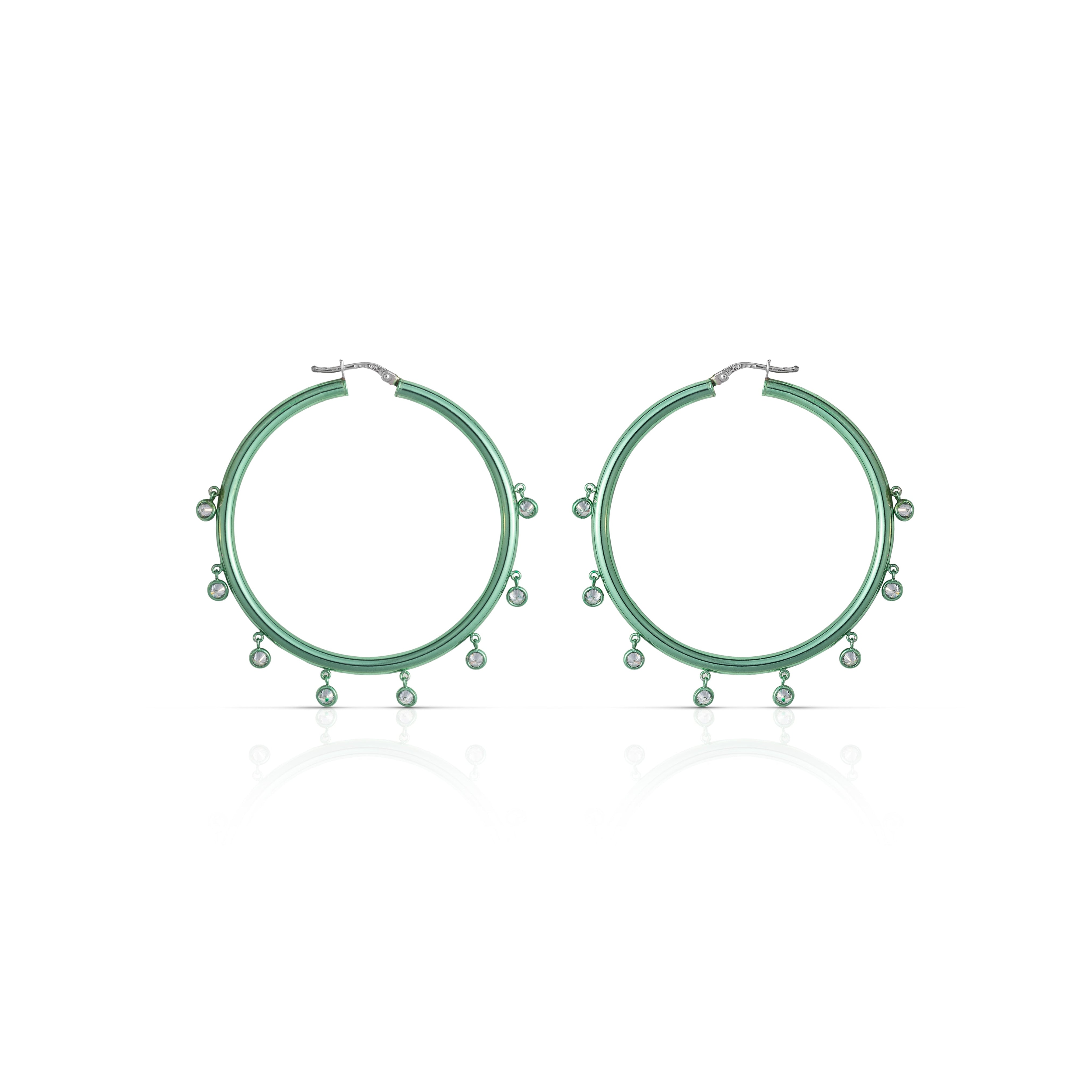 Psychedelics Earrings - Pistachio