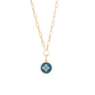 Empress Pendant - Emerald, Topaz, Enamel