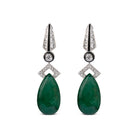 Luxury gemstone stud earrings