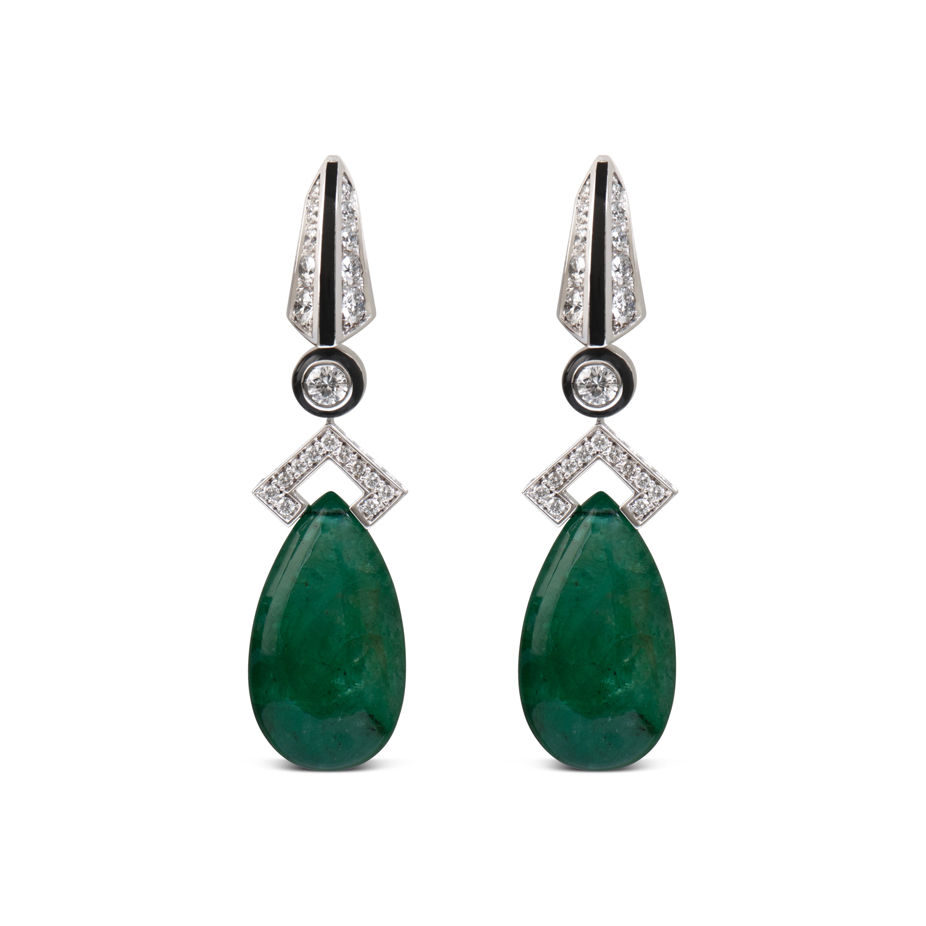 Luxury gemstone stud earrings