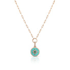 Empress Pendant - Diamonds, Emerald, Topaz Enamel