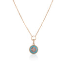Empress Pendant - Diamonds, Tourmaline, Topaz Enamel