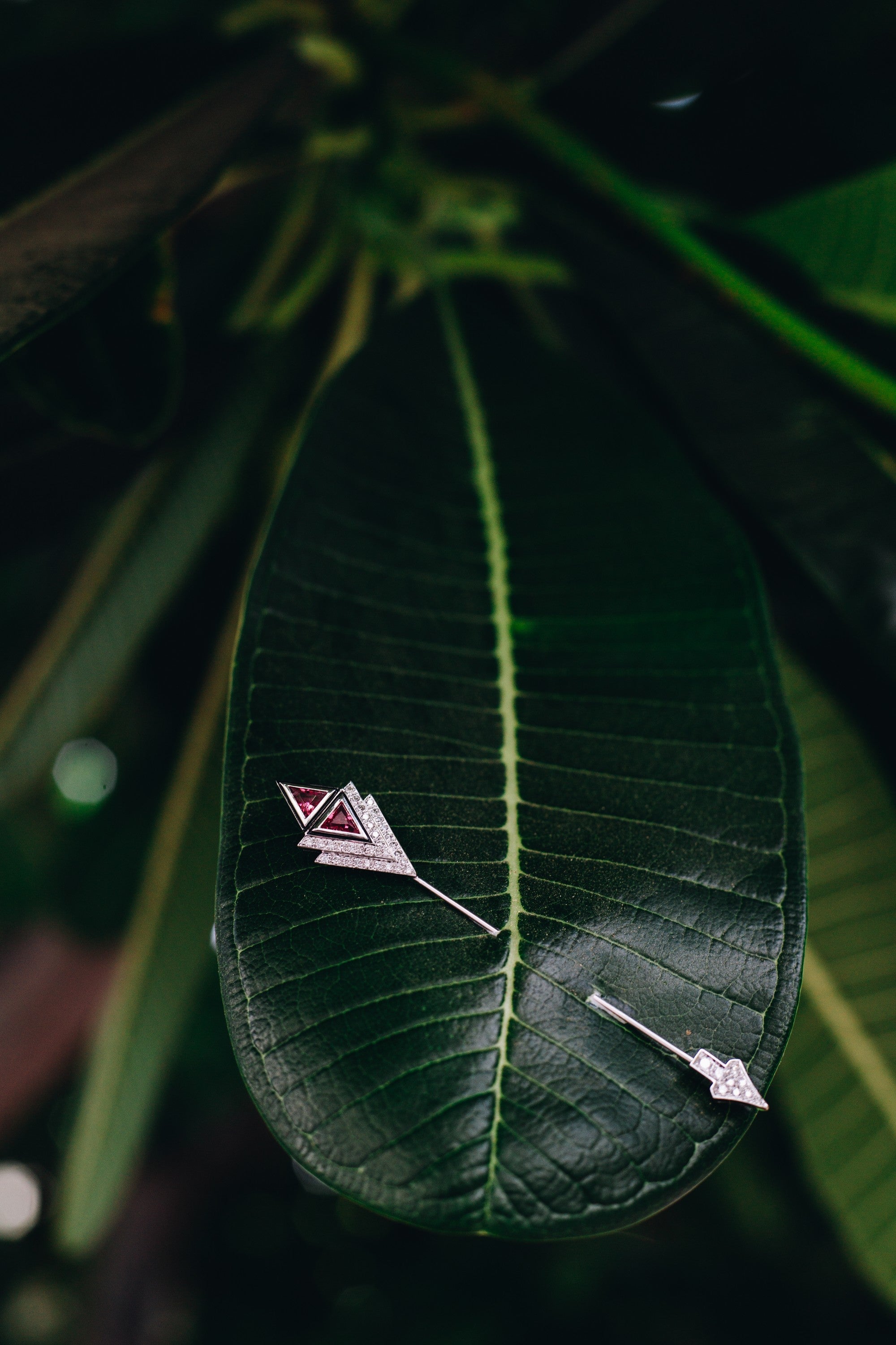 Art Deco diamond earrings